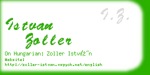 istvan zoller business card